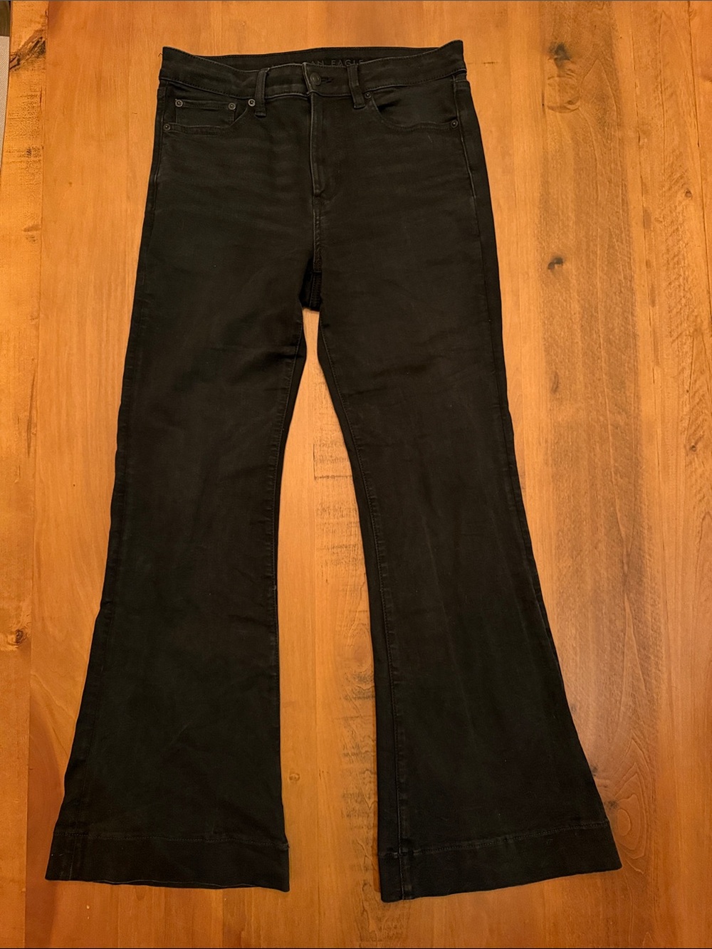American Eagle Outfitters Black Flare Jeans
